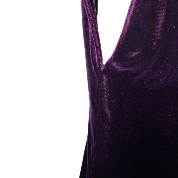 Vtg 80s Patty O’Neil Velvet Dress Womens 6 Purple Whimsigoth Witchy USA Made - Picture 14 of 16